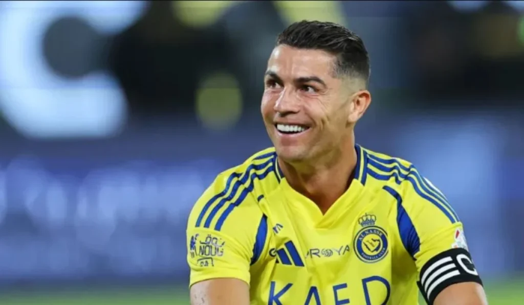 Soccer player in yellow jersey.