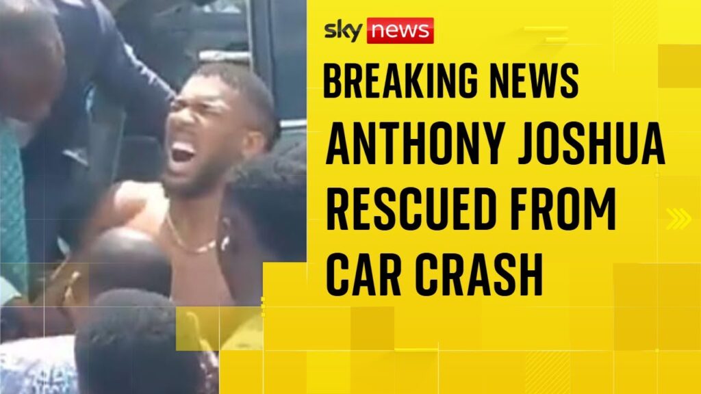 anthony joshua car crash